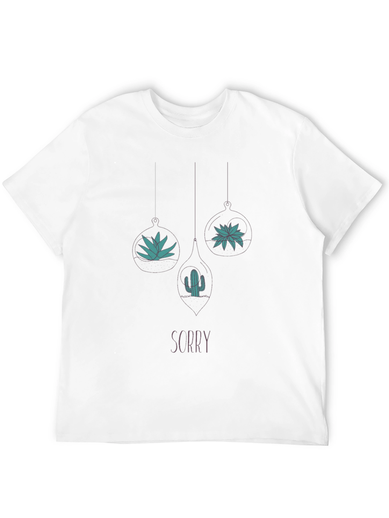 Sorry Terrarium Graphic Tee - Black Casual Shirt