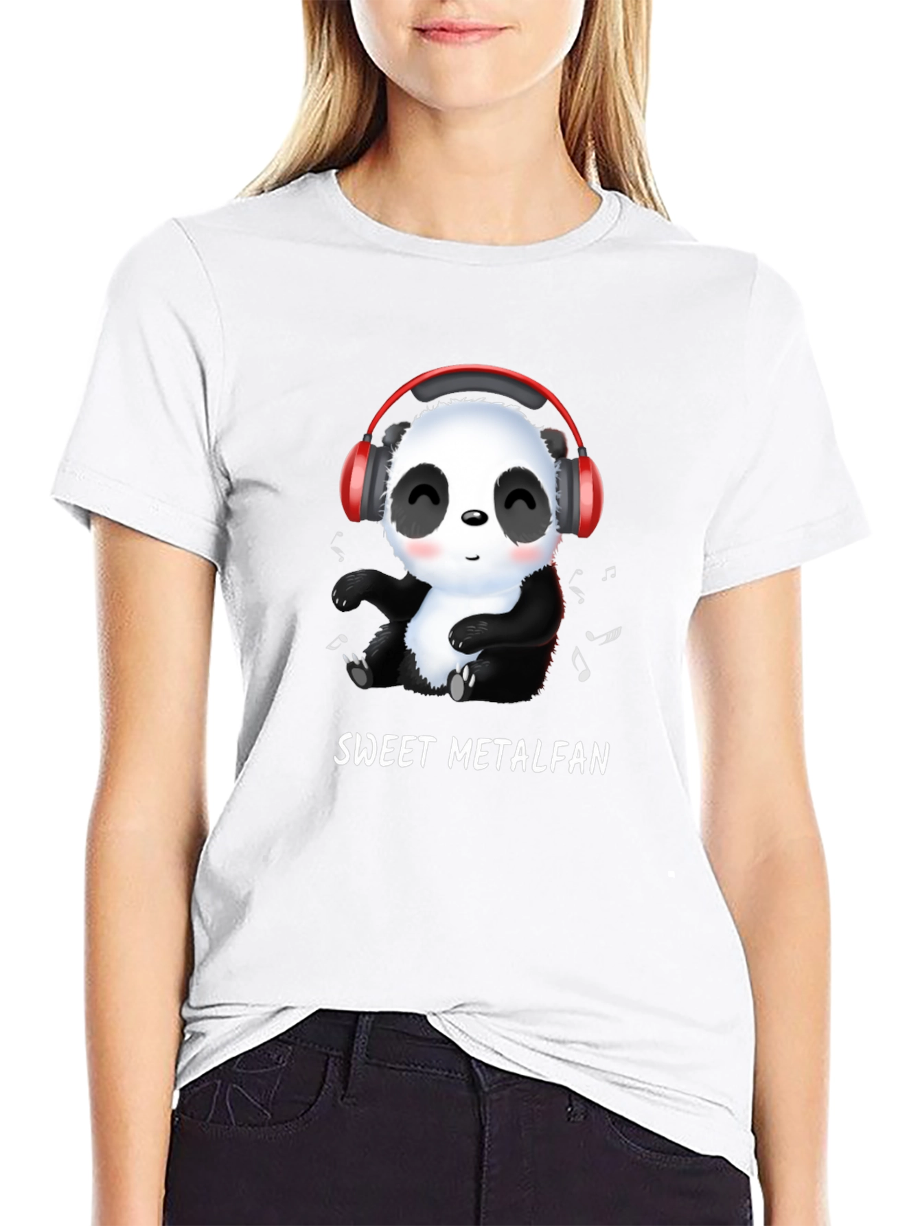 Sweet Metalfan Panda T-Shirt