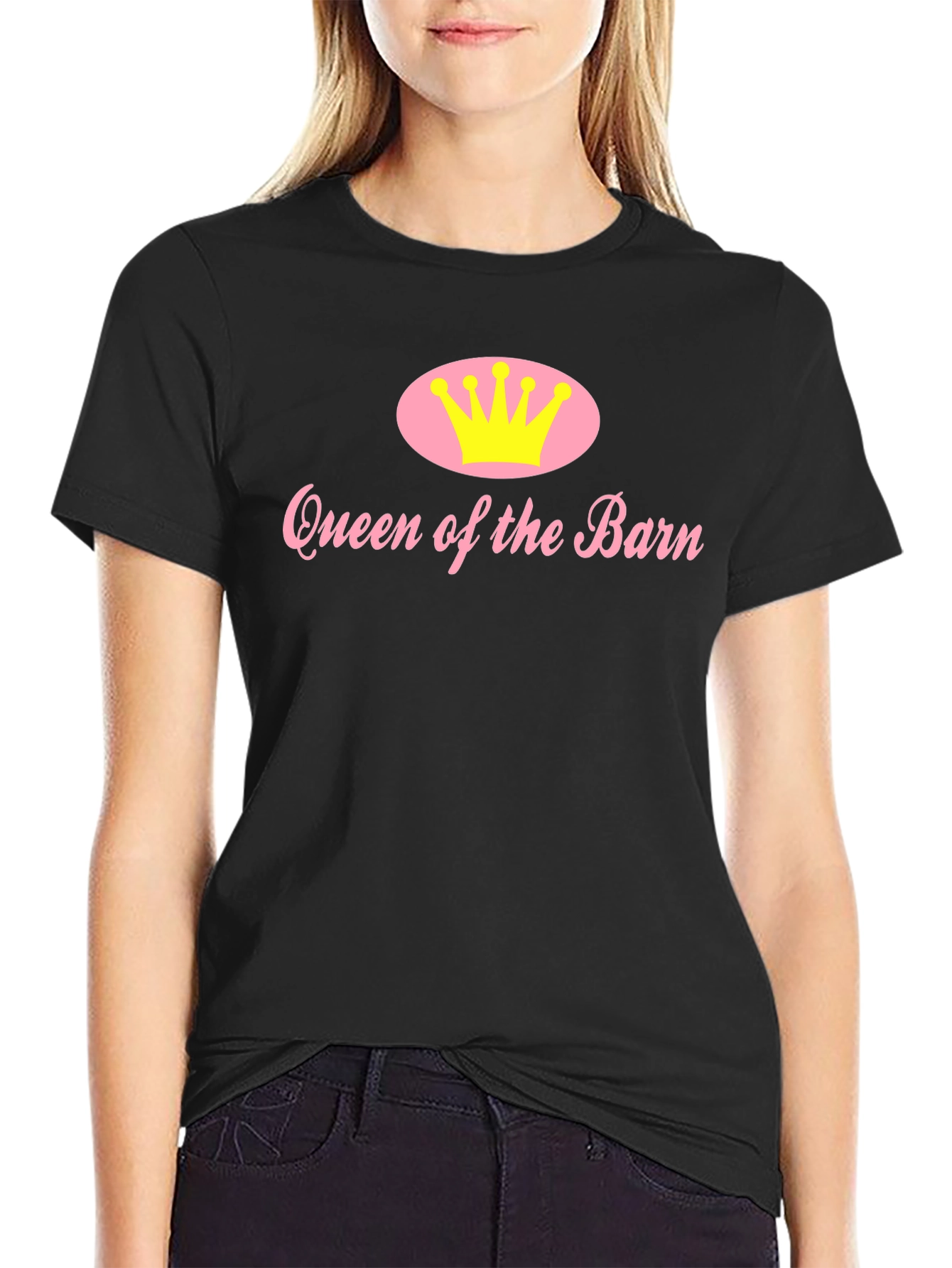 Queen of the Barn Black T-Shirt