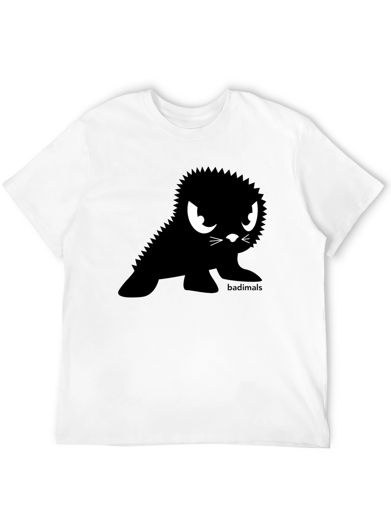 Badimals Black T-Shirt - Edgy Cartoon Seal Design