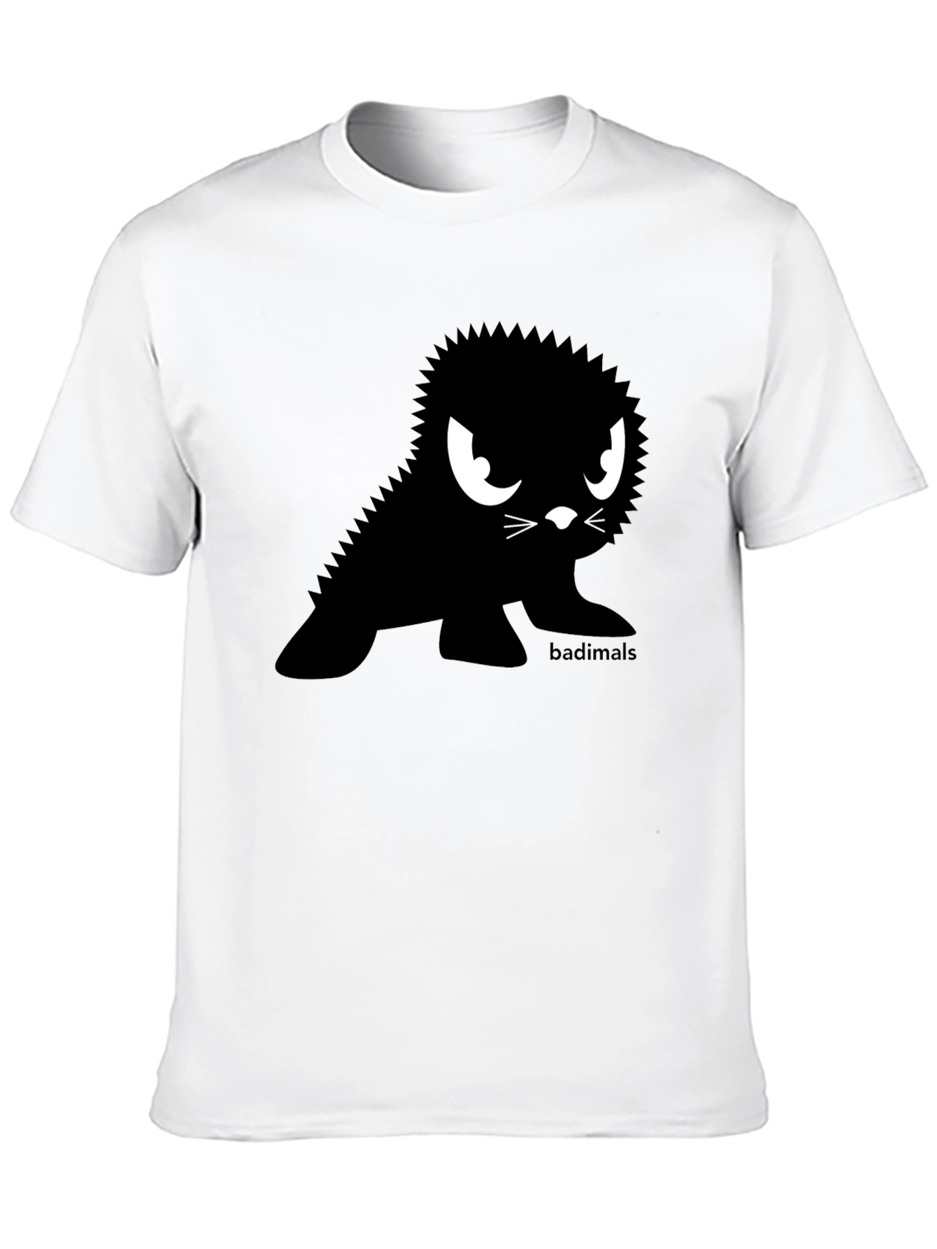 Badimals Black T-Shirt - Edgy Cartoon Seal Design