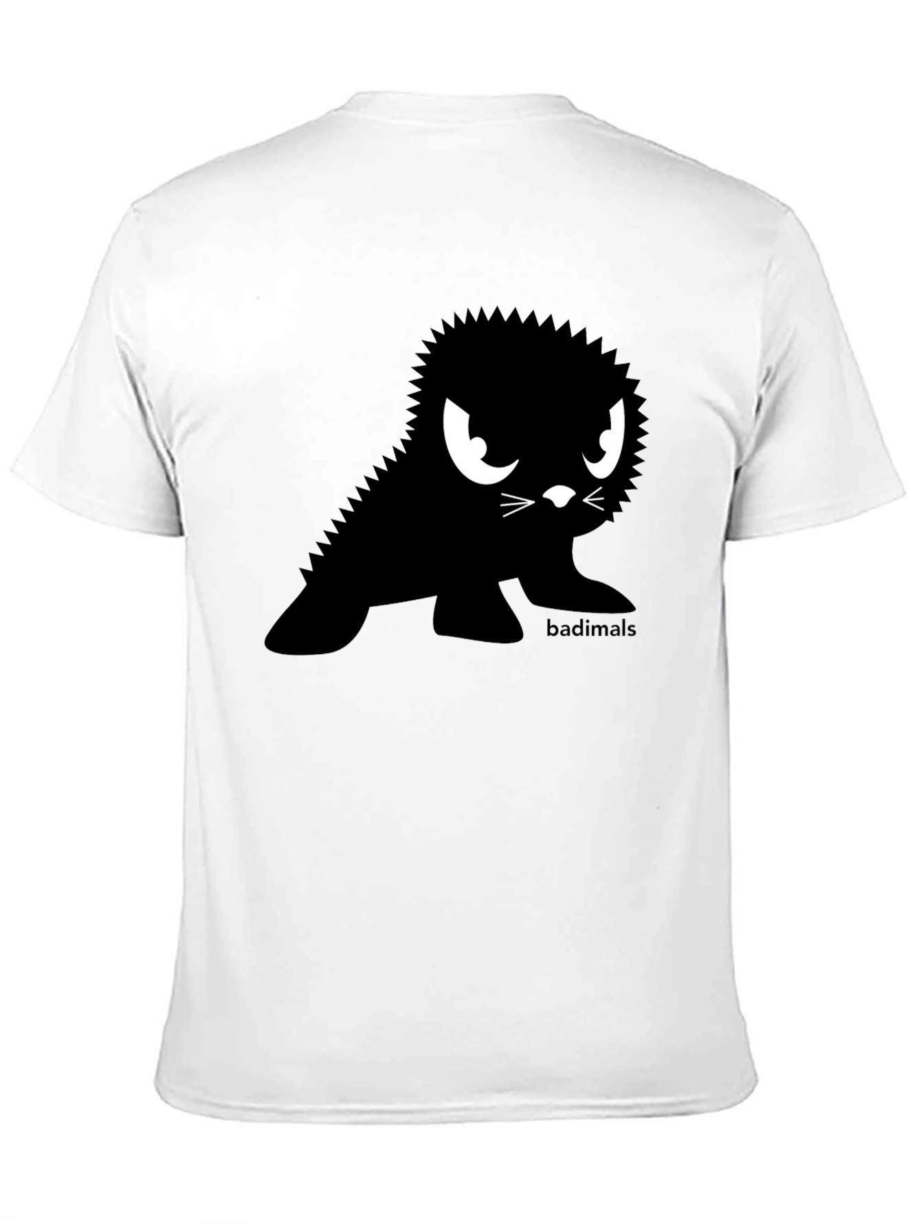 Badimals Black T-Shirt - Edgy Cartoon Seal Design