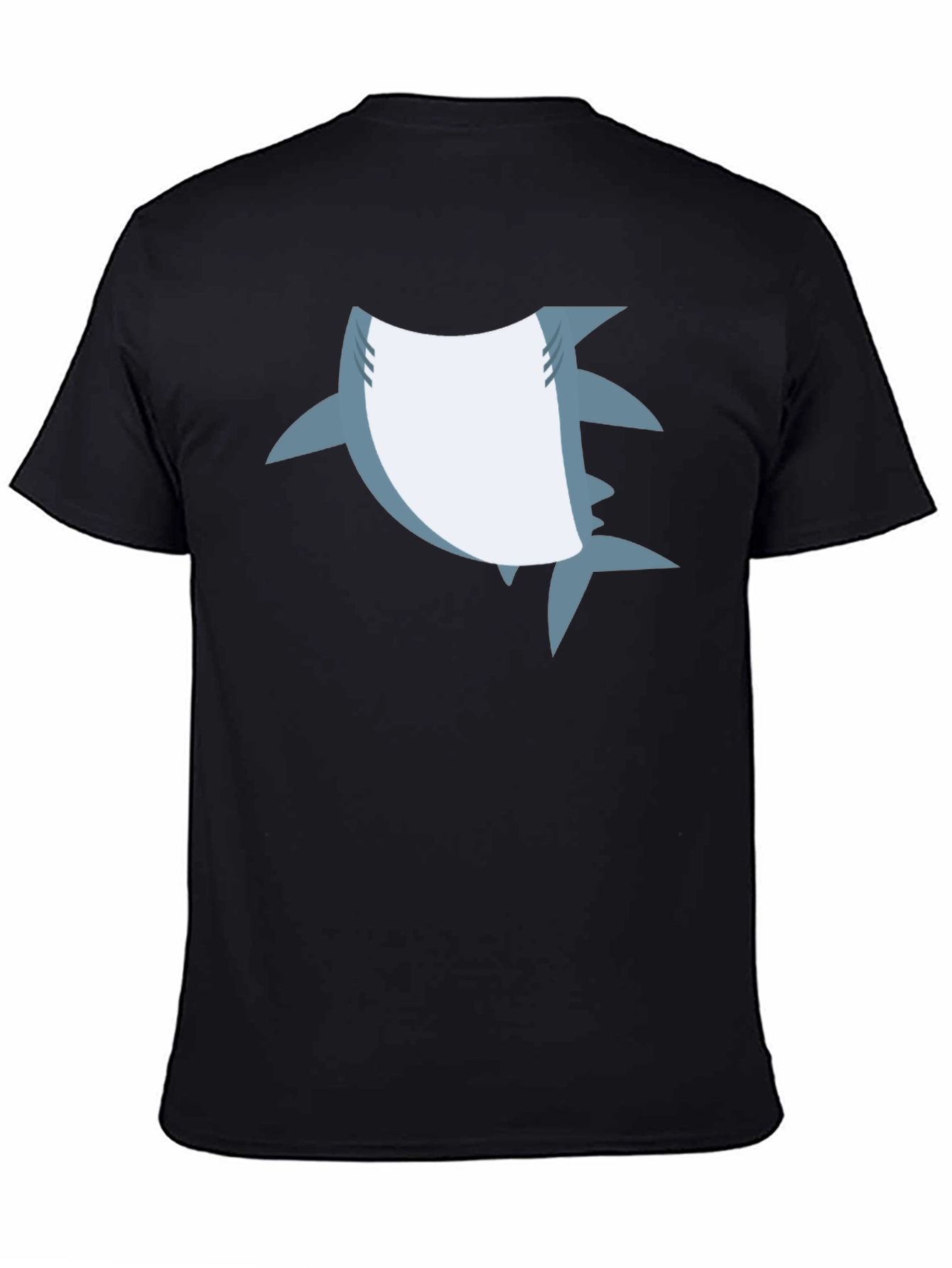 Shark Graphic Black T-Shirt - Mens Casual Tee
