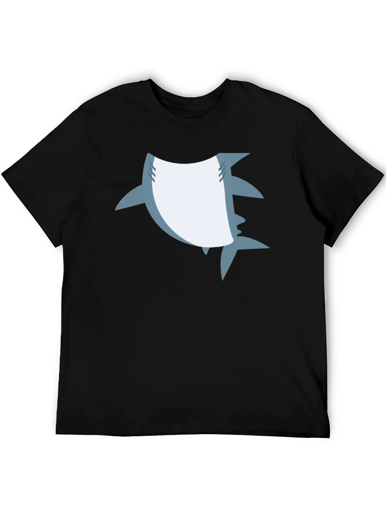 Shark Graphic Black T-Shirt - Mens Casual Tee