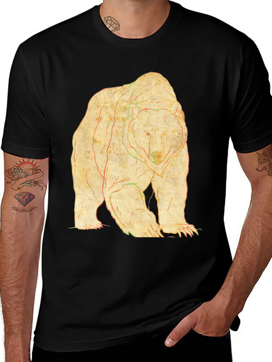 Vintage Style Bear Graphic T-Shirt