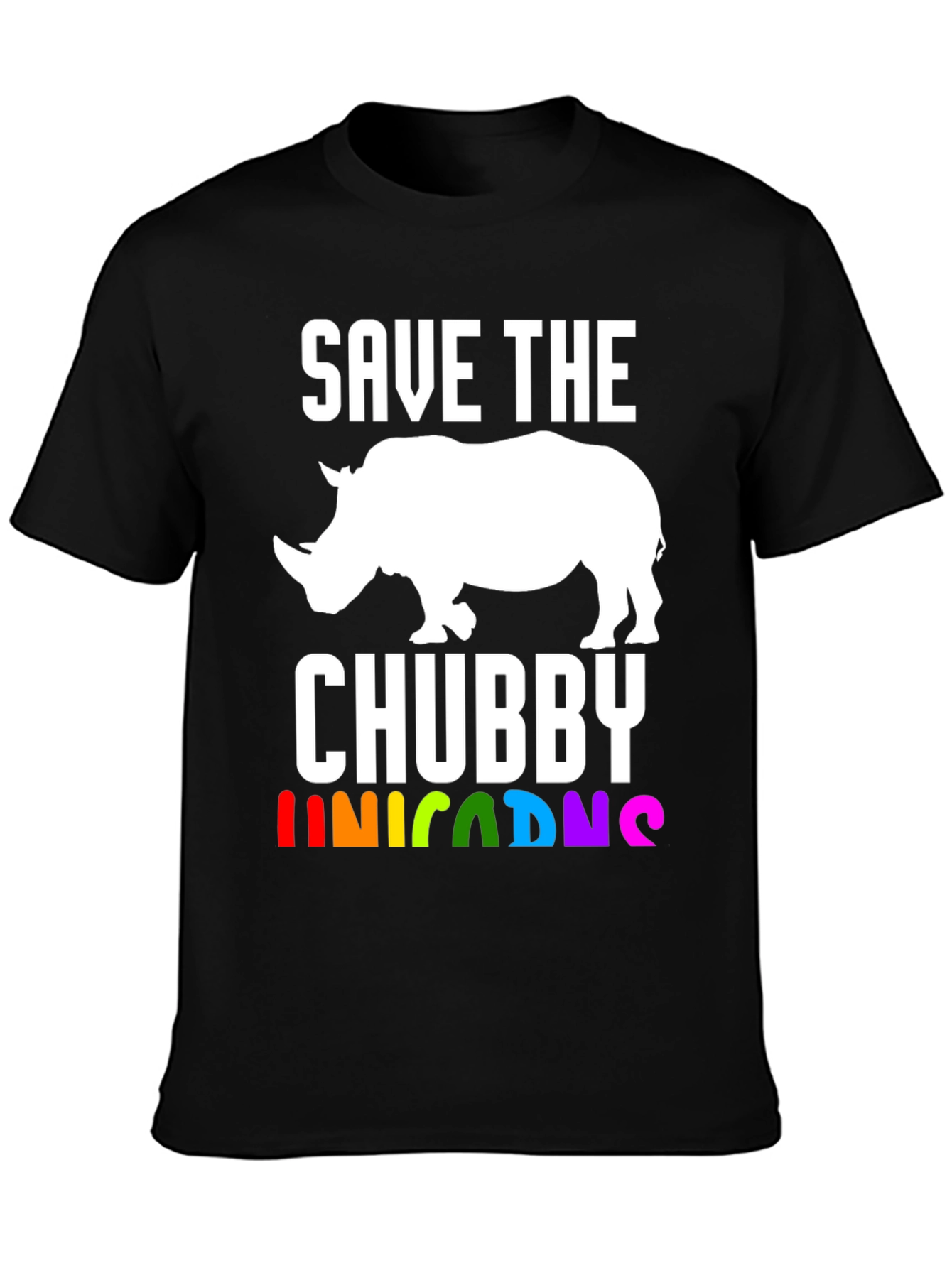 Save the Chubby Unicorns Rhino T-Shirt