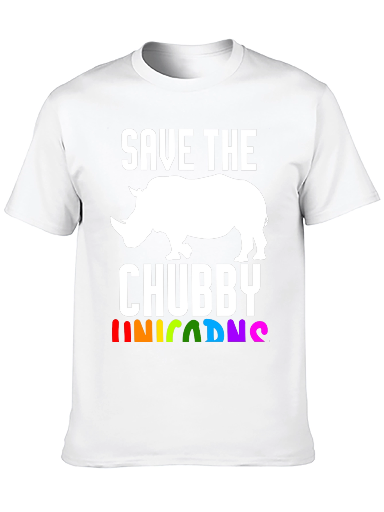 Save the Chubby Unicorns Rhino T-Shirt