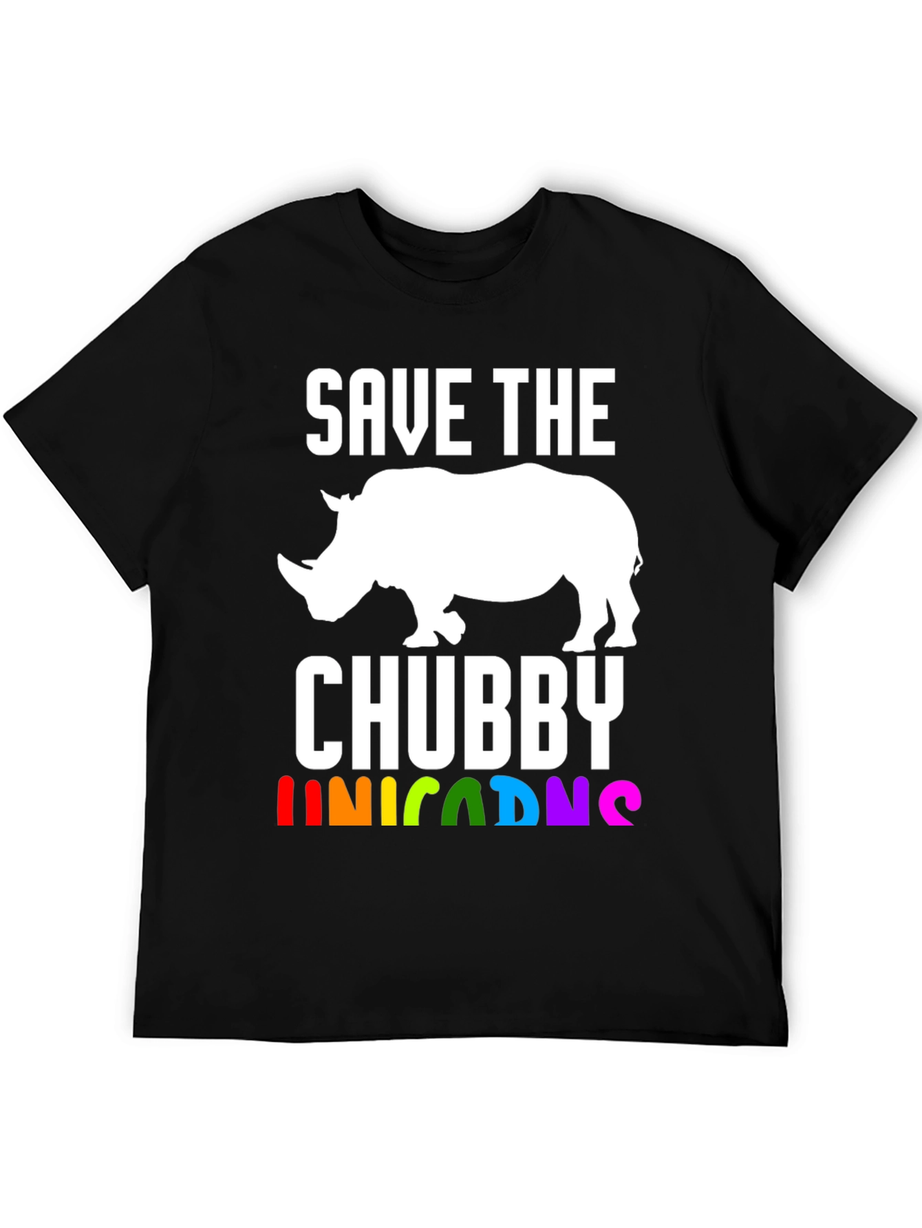 Save the Chubby Unicorns Rhino T-Shirt