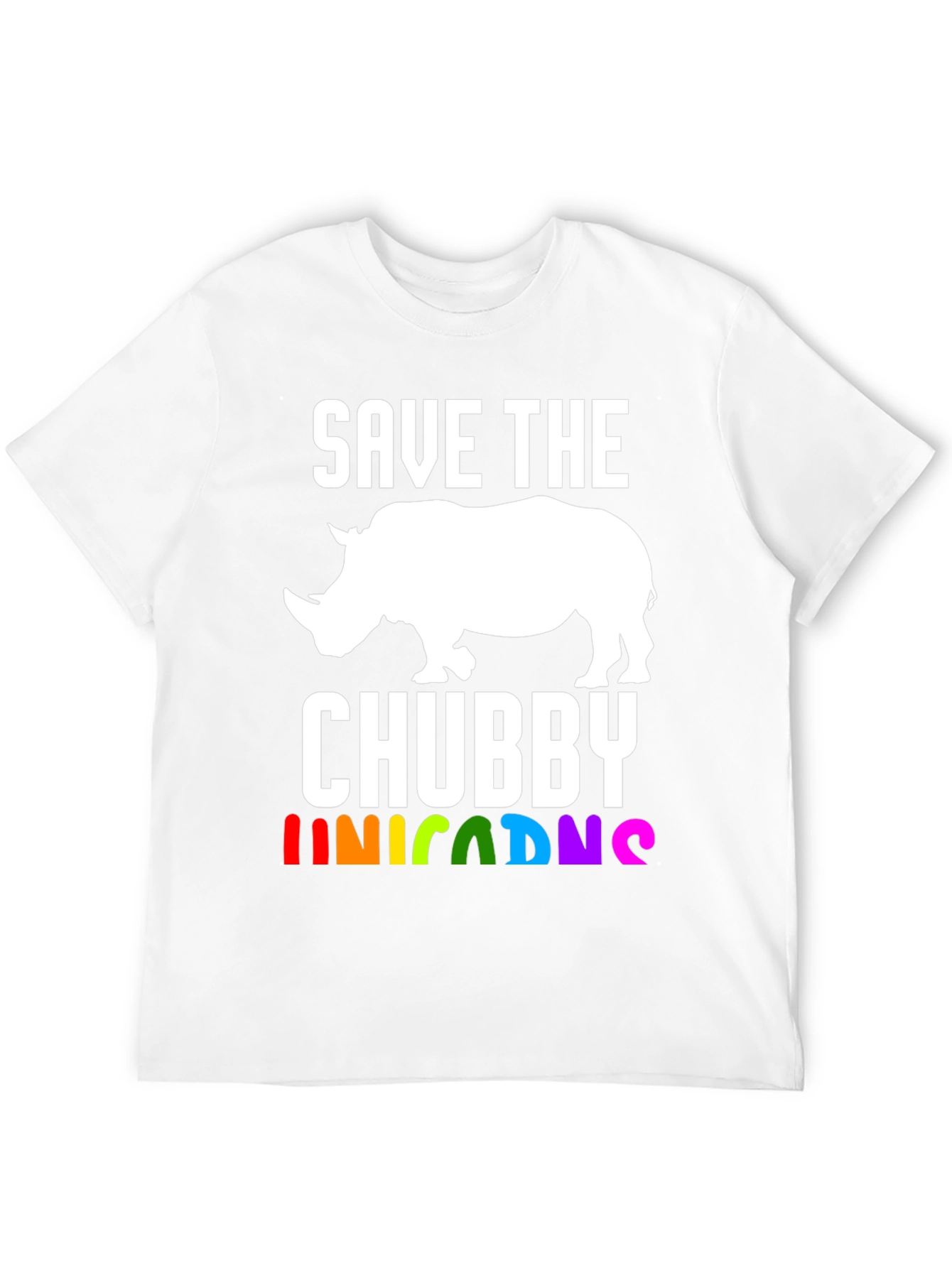 Save the Chubby Unicorns Rhino T-Shirt