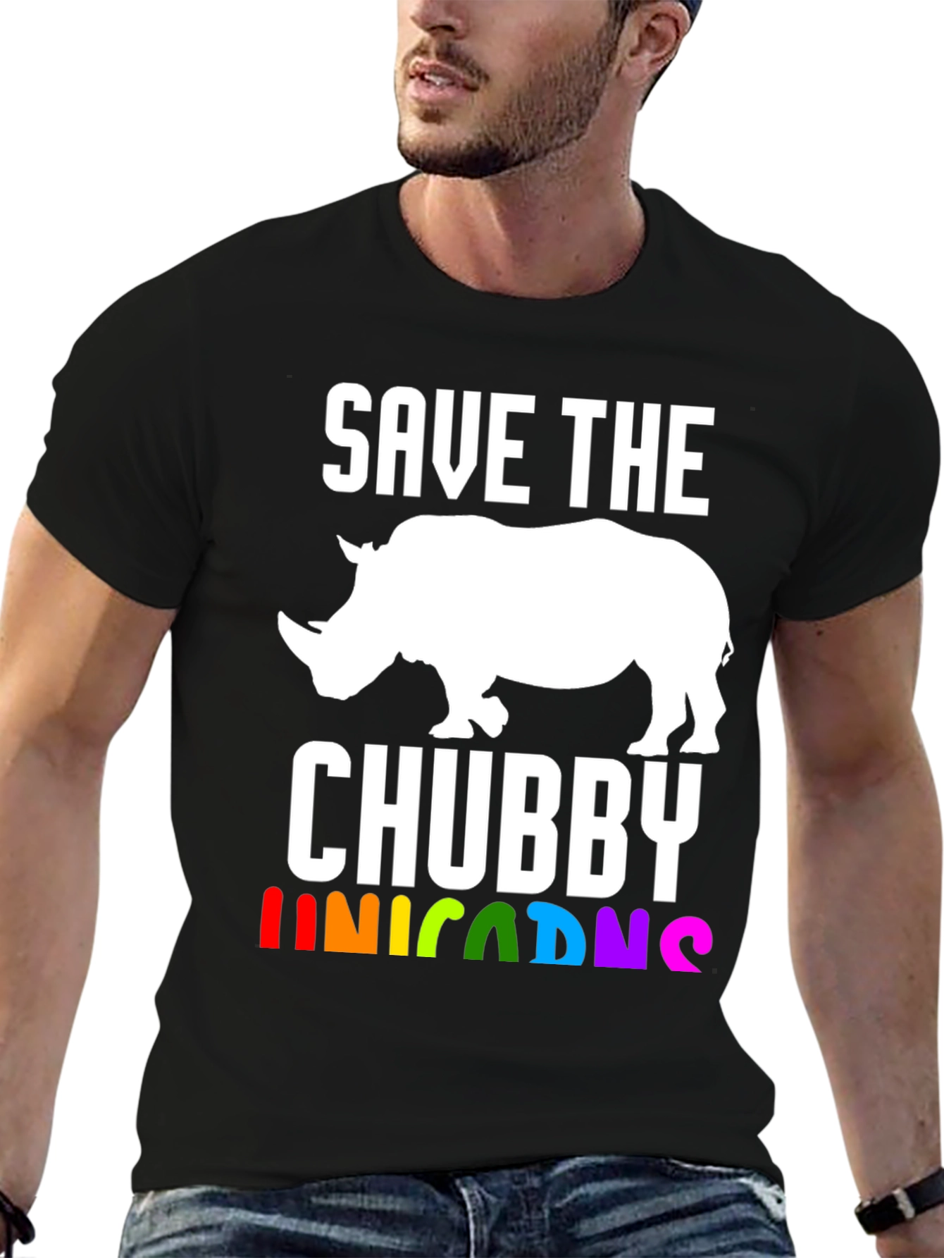 Save the Chubby Unicorns Rhino T-Shirt