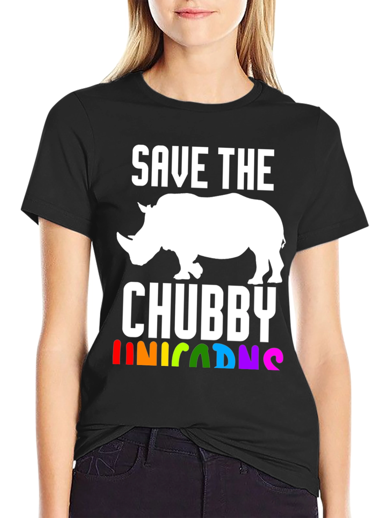 Save the Chubby Unicorns Rhino T-Shirt