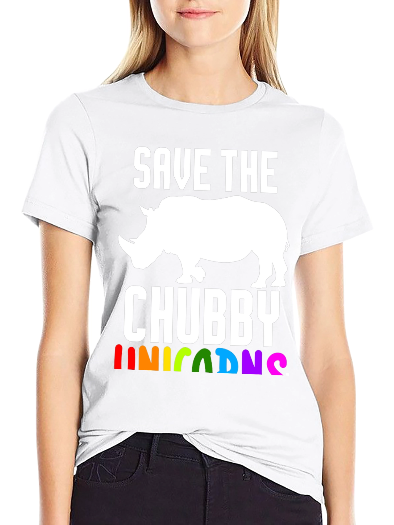 Save the Chubby Unicorns Rhino T-Shirt