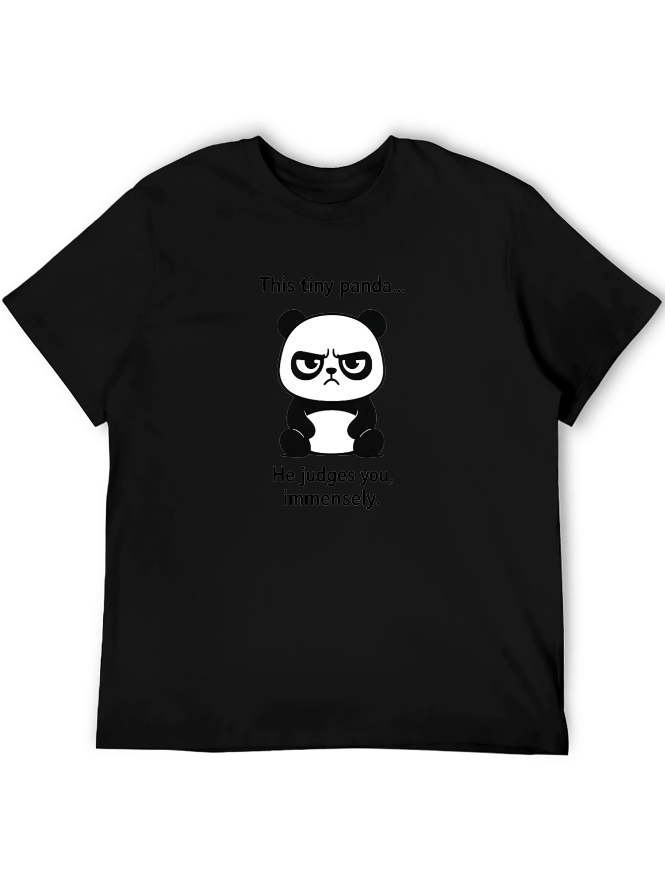 Grumpy Panda T-Shirt - Funny Graphic Tee