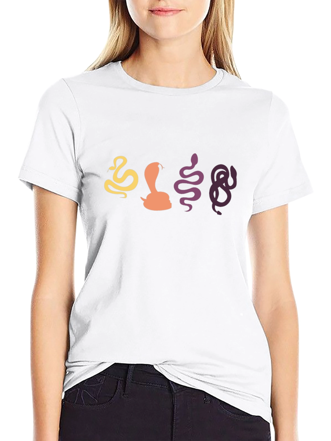 Snakes Graphic Tee - Black