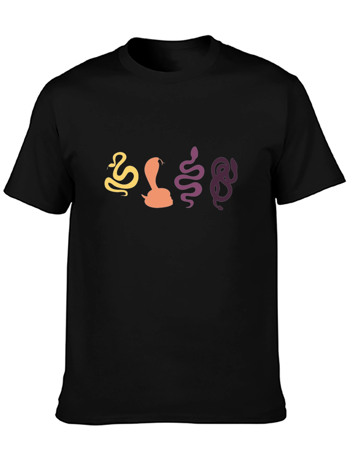 Snakes Graphic Tee - Black