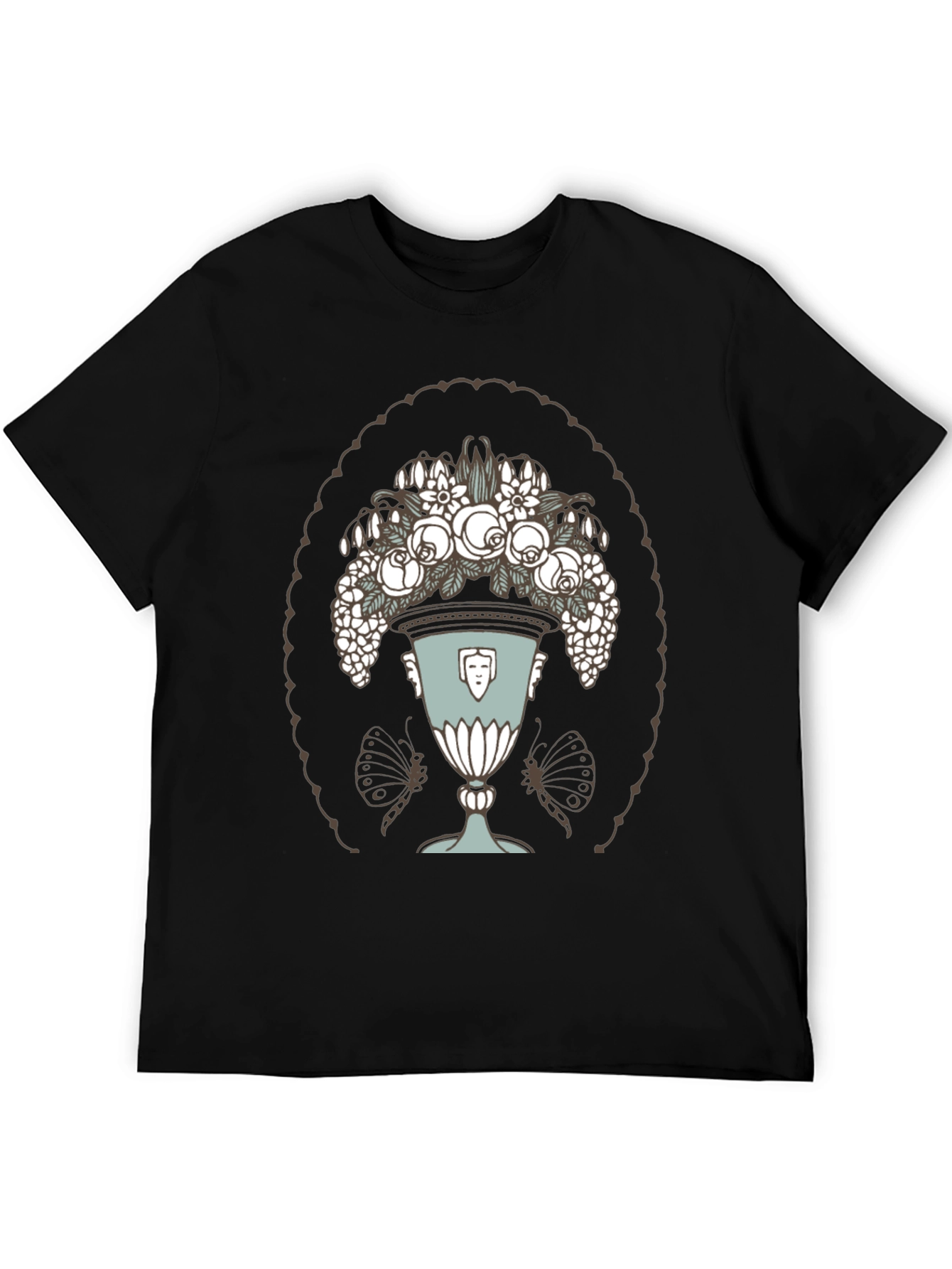 Floral Vase Graphic T-Shirt