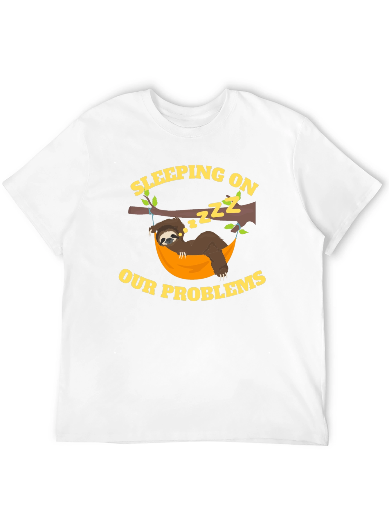 Sleeping on Our Problems Sloth Graphic Tee