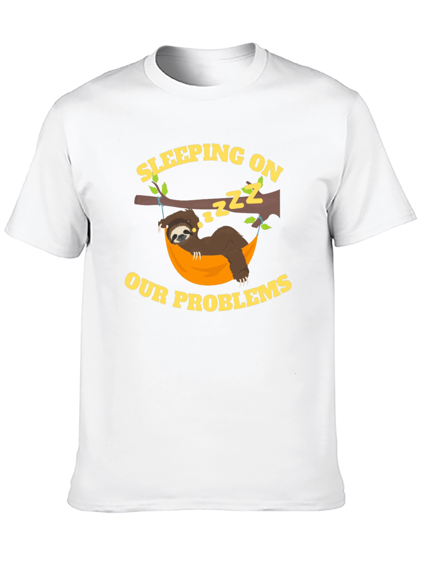 Sleeping on Our Problems Sloth Graphic Tee