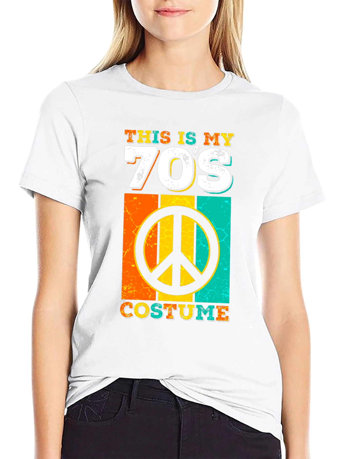 70s Costume T-Shirt Retro Peace Sign