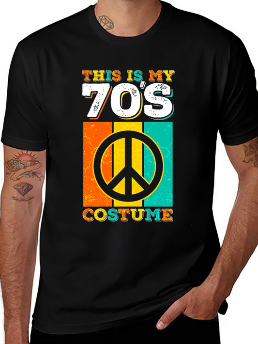 70s Costume T-Shirt Retro Peace Sign