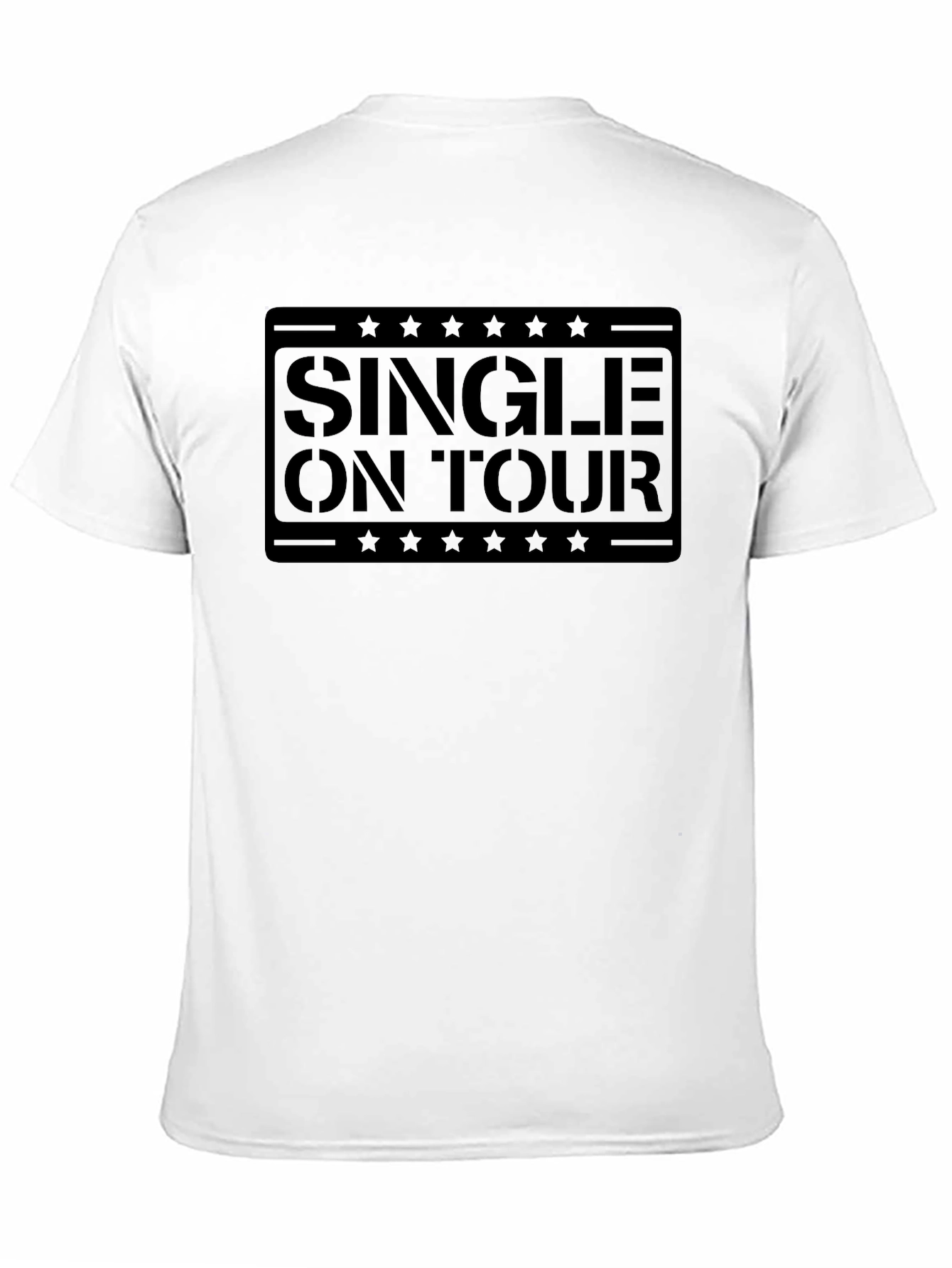 Single On Tour Black Graphic Tee