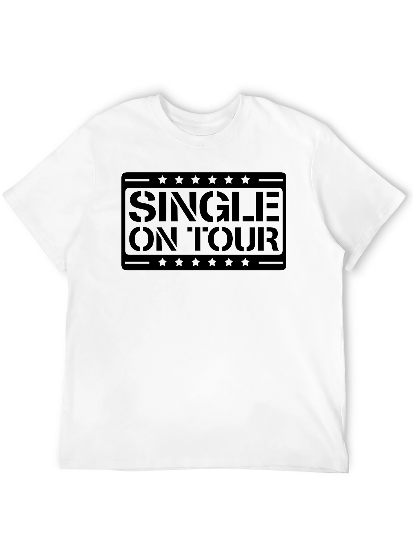 Single On Tour Black Graphic Tee