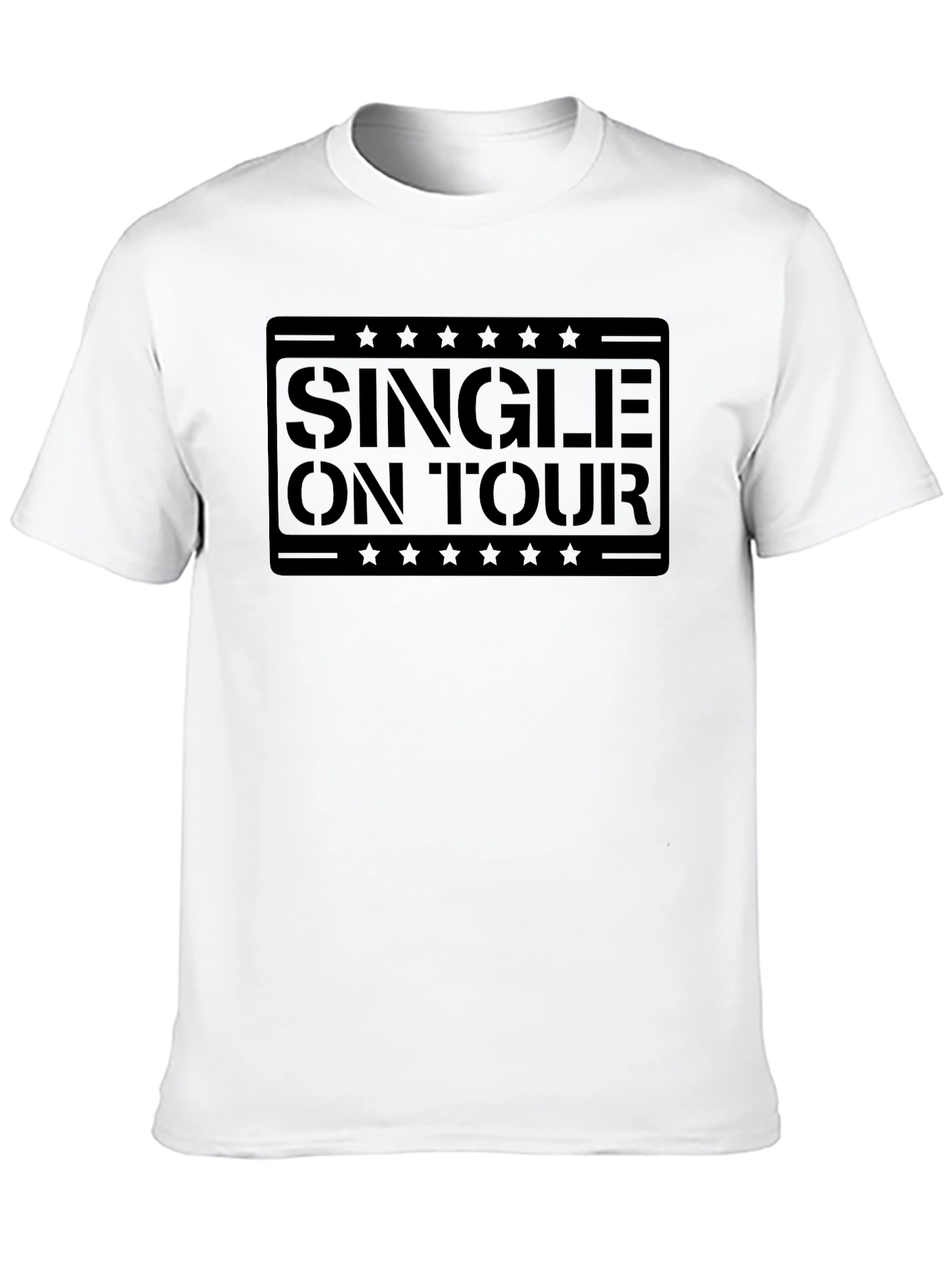 Single On Tour Black Graphic Tee