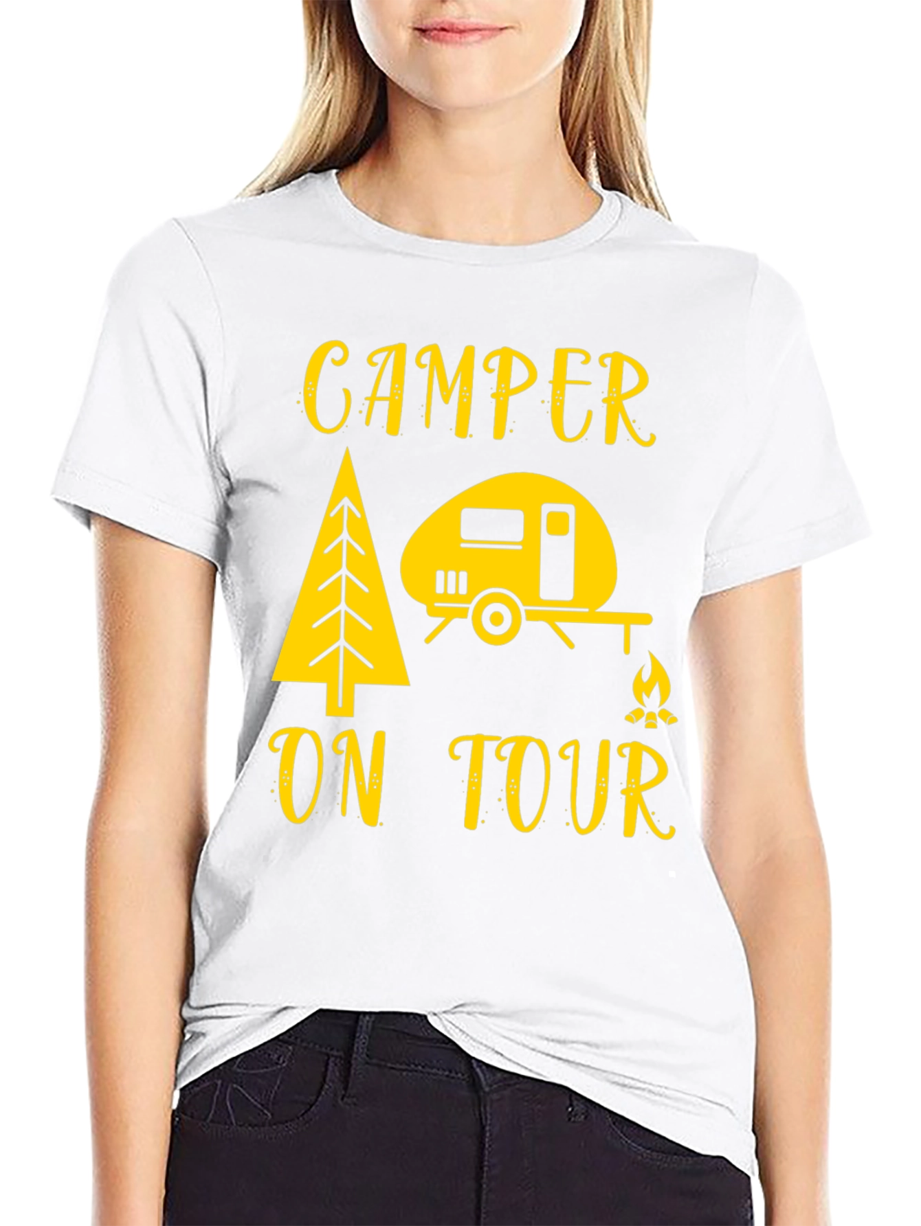 Camper On Tour T-Shirt - Camping Adventure Tee
