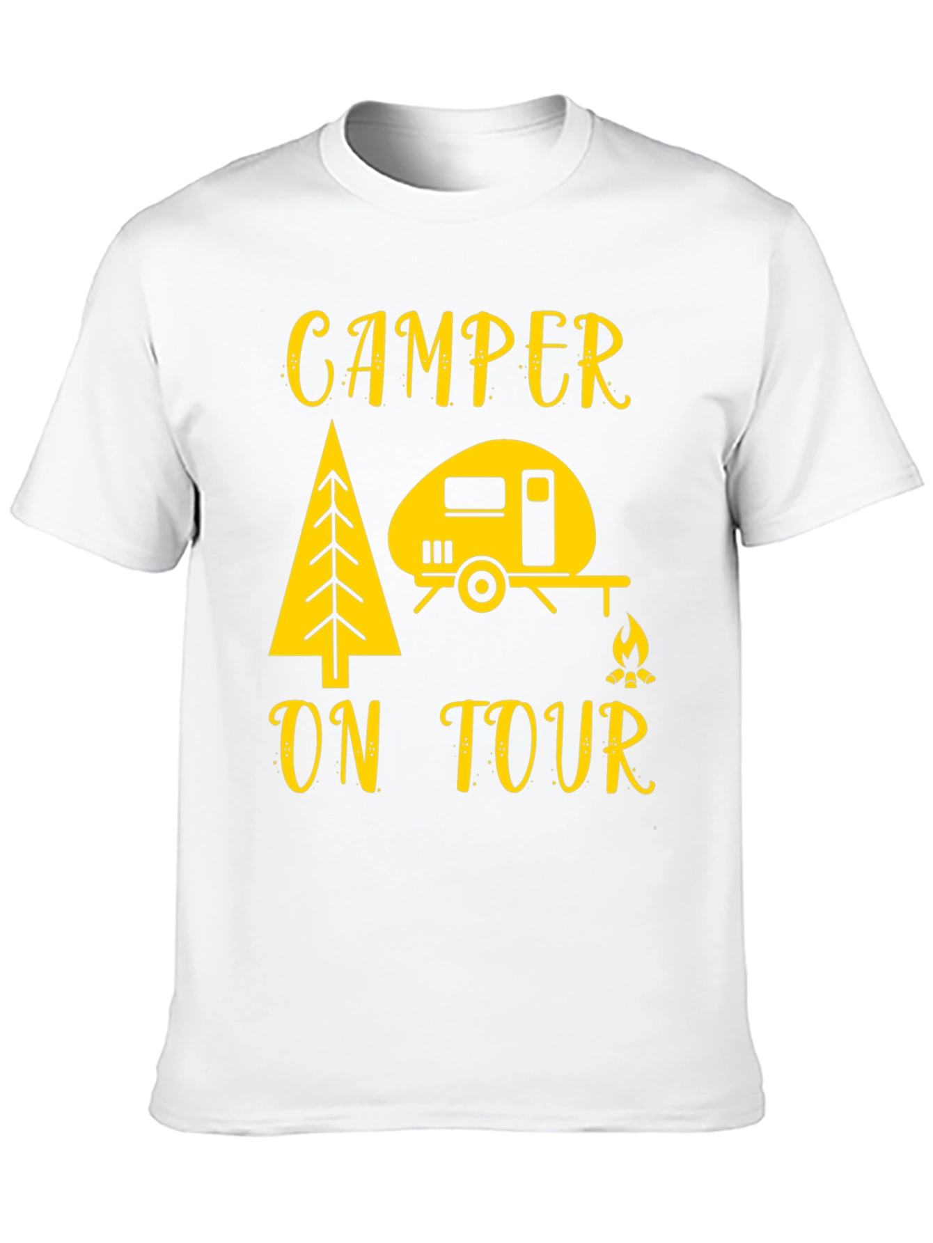 Camper On Tour T-Shirt - Camping Adventure Tee