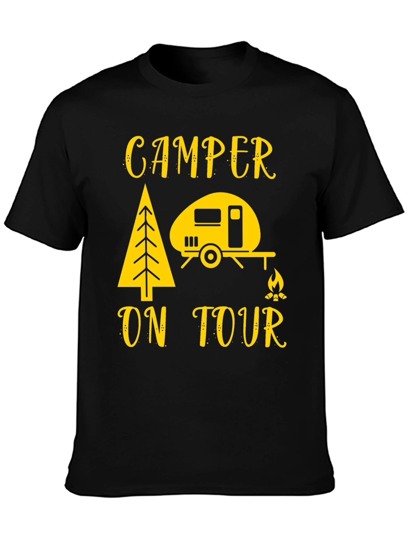 Camper On Tour T-Shirt - Camping Adventure Tee