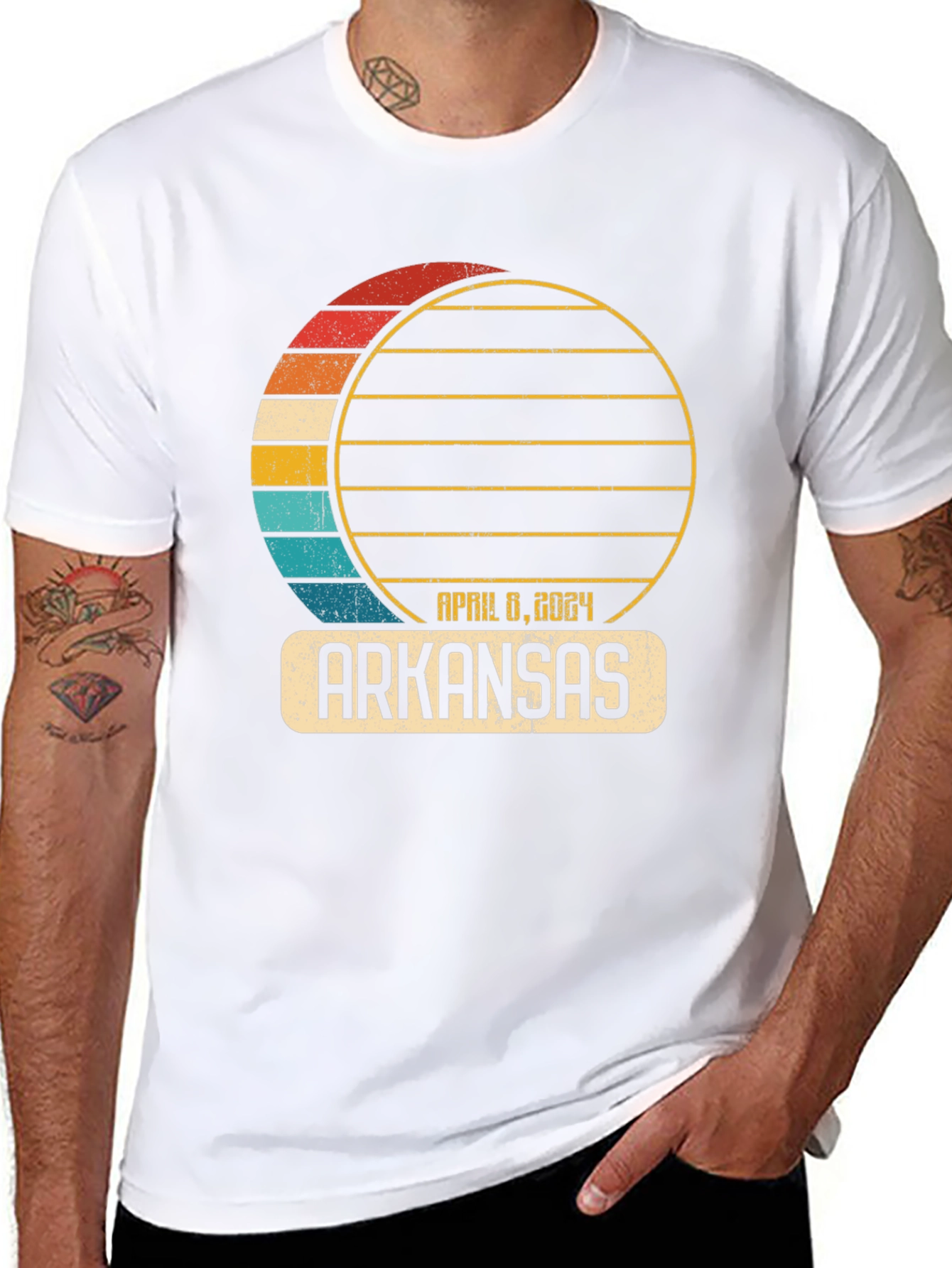 Arkansas April 8 2024 Eclipse T-Shirt