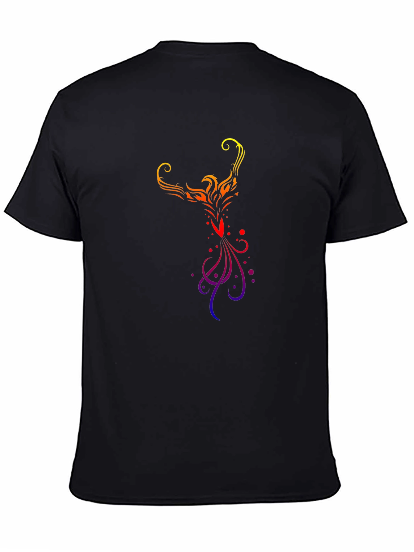 Phoenix Graphic Tee - Black Cotton Blend