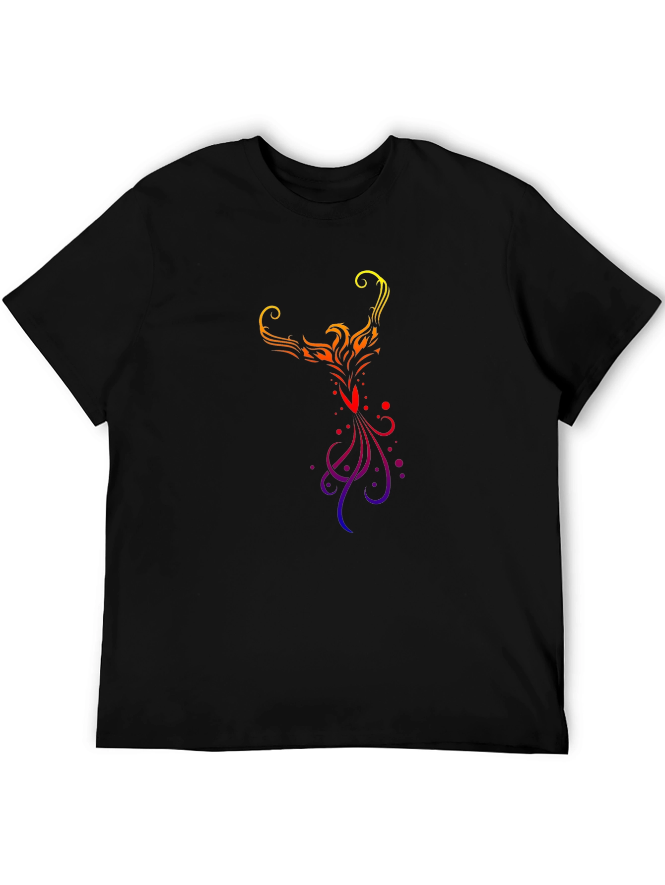 Phoenix Graphic Tee - Black Cotton Blend