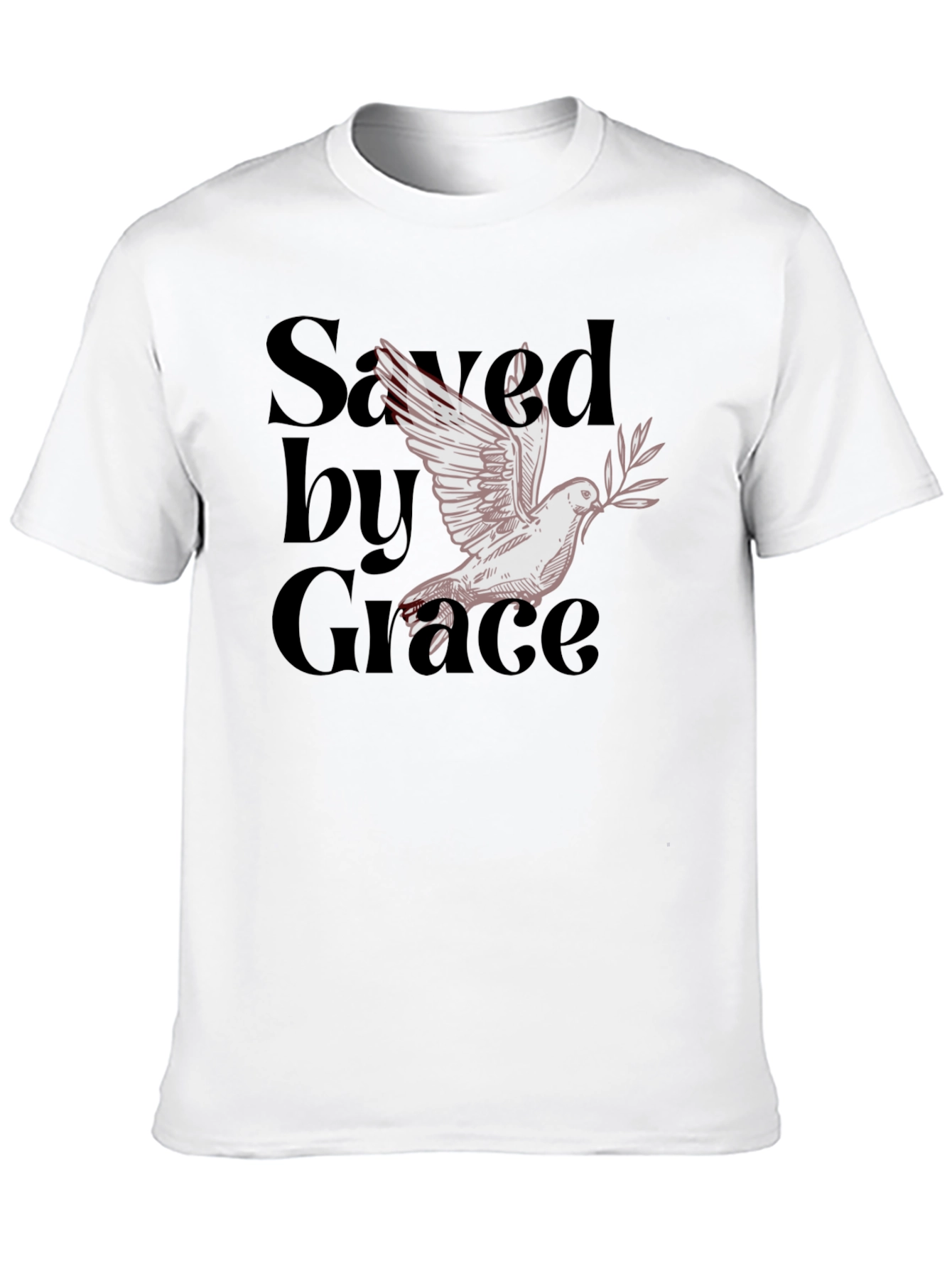 Saved by Grace Dove Graphic T-Shirt