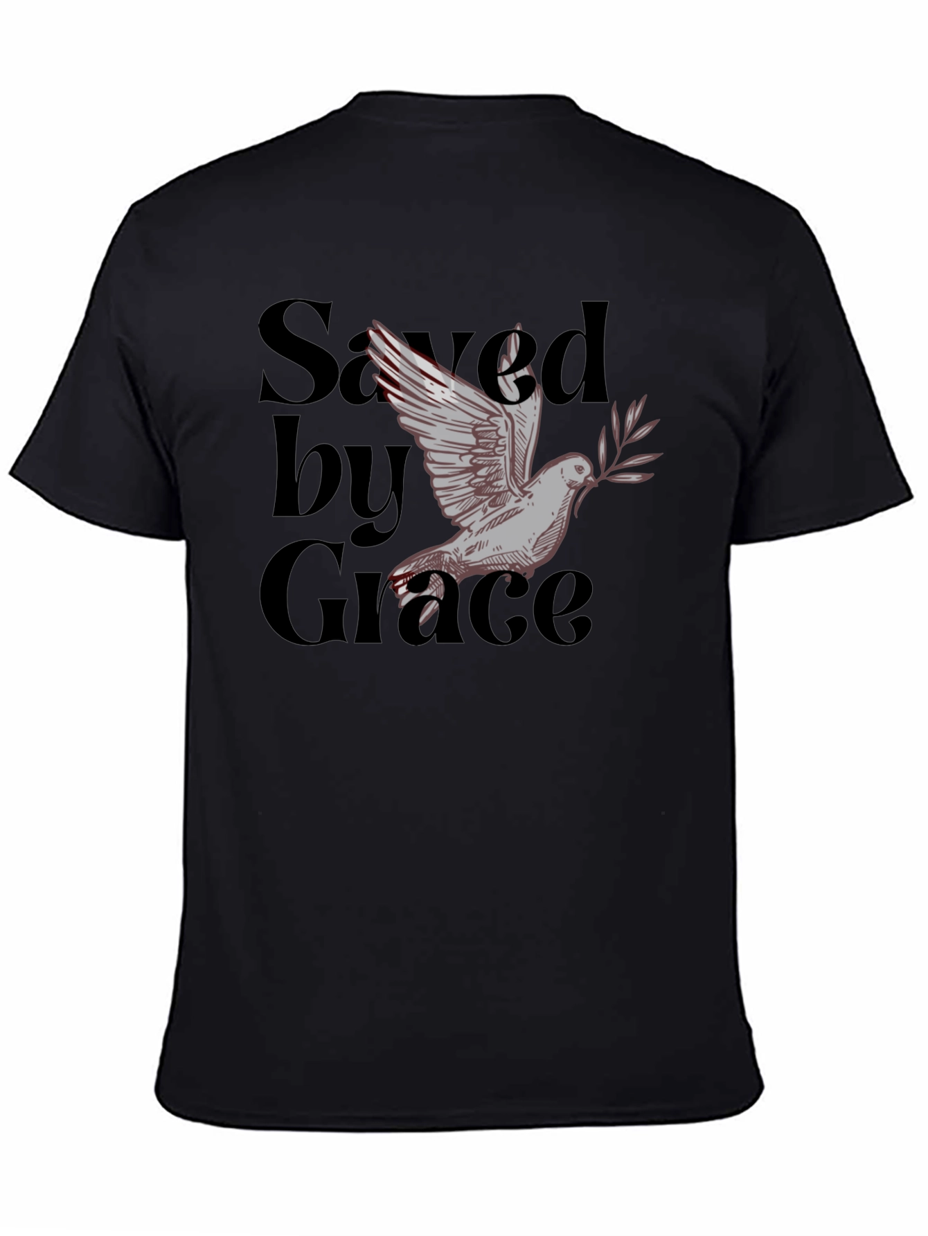 Saved by Grace Dove Graphic T-Shirt
