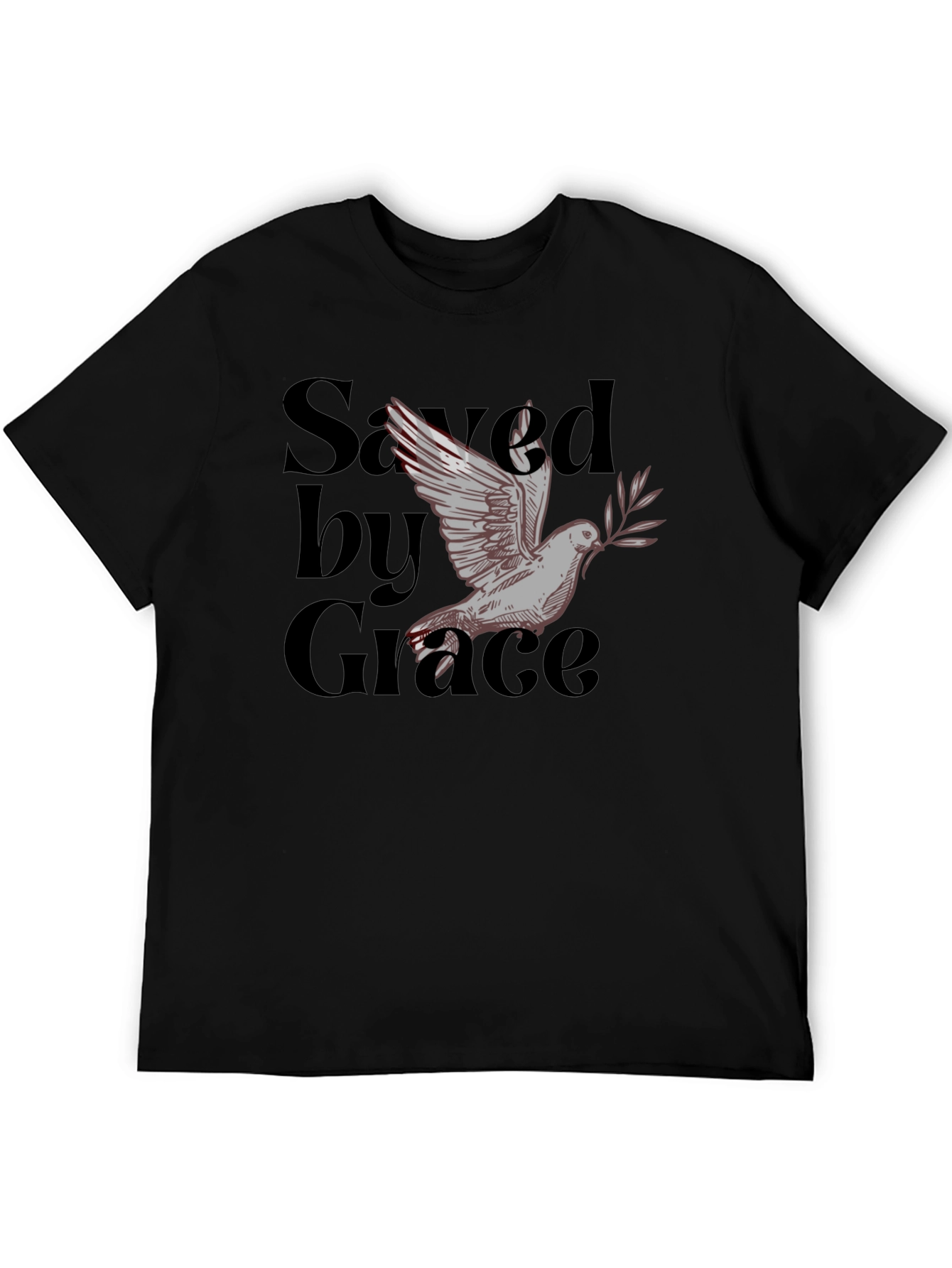 Saved by Grace Dove Graphic T-Shirt