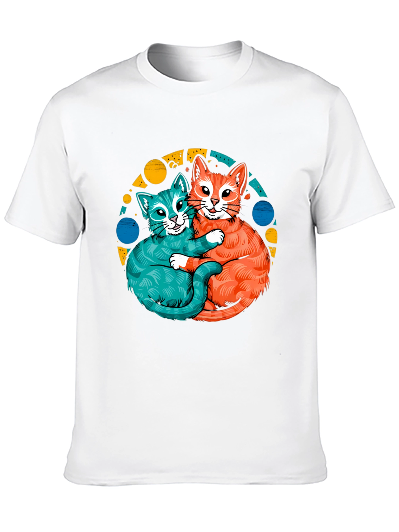 Cat Hug T-Shirt - Cute Kitten Graphic Tee