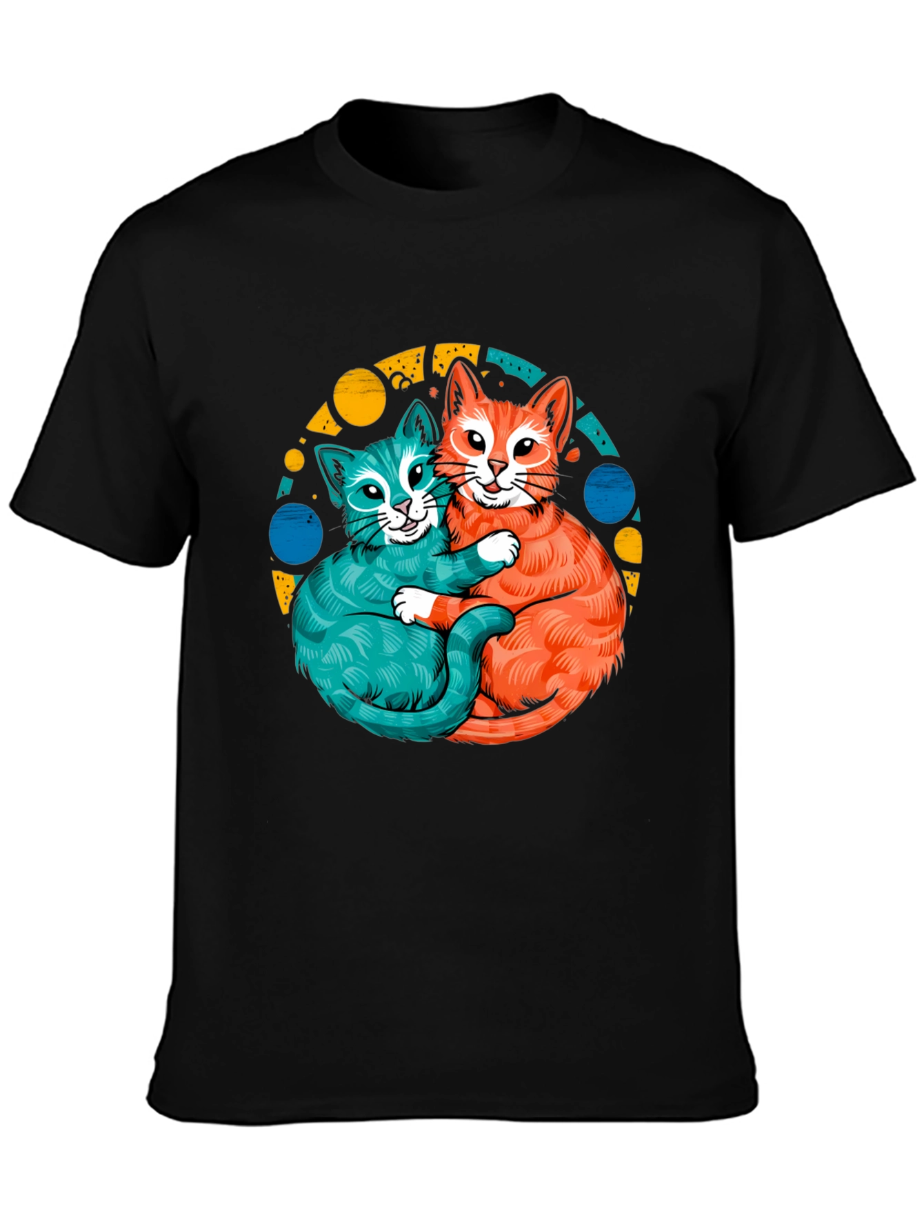 Cat Hug T-Shirt - Cute Kitten Graphic Tee