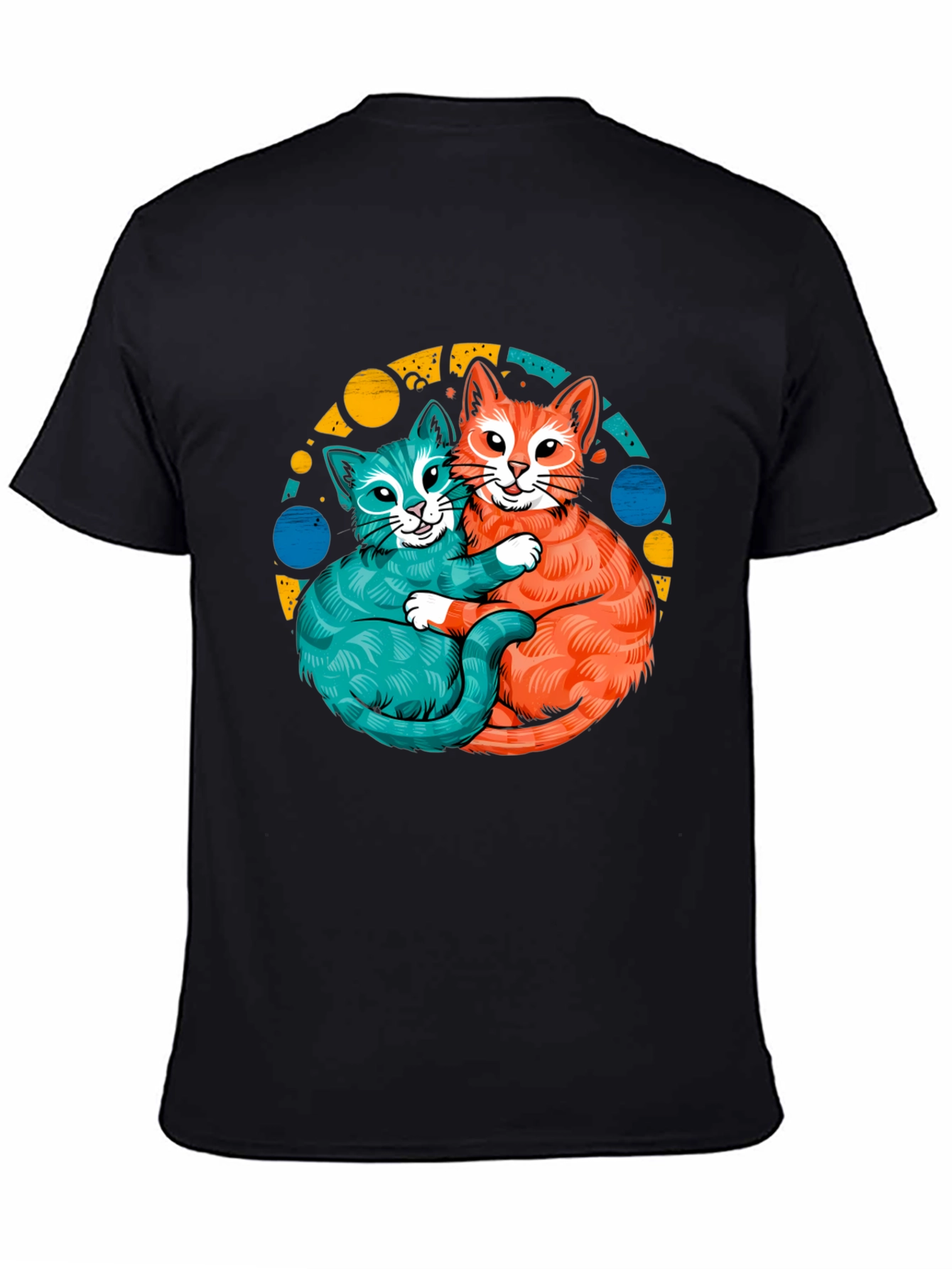 Cat Hug T-Shirt - Cute Kitten Graphic Tee