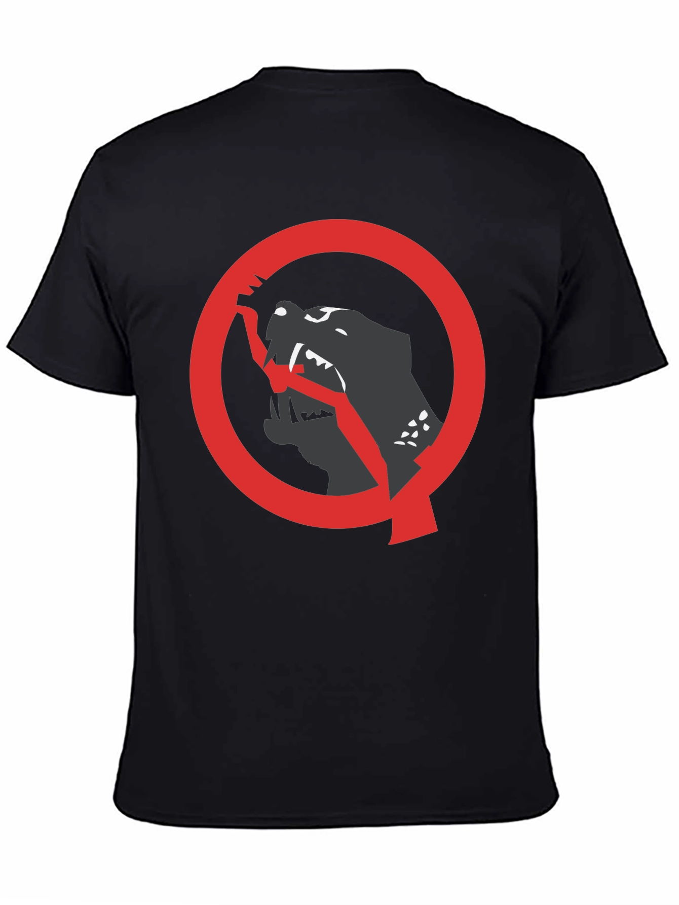 Bold Graphic Tee: Black Panther Circle Design