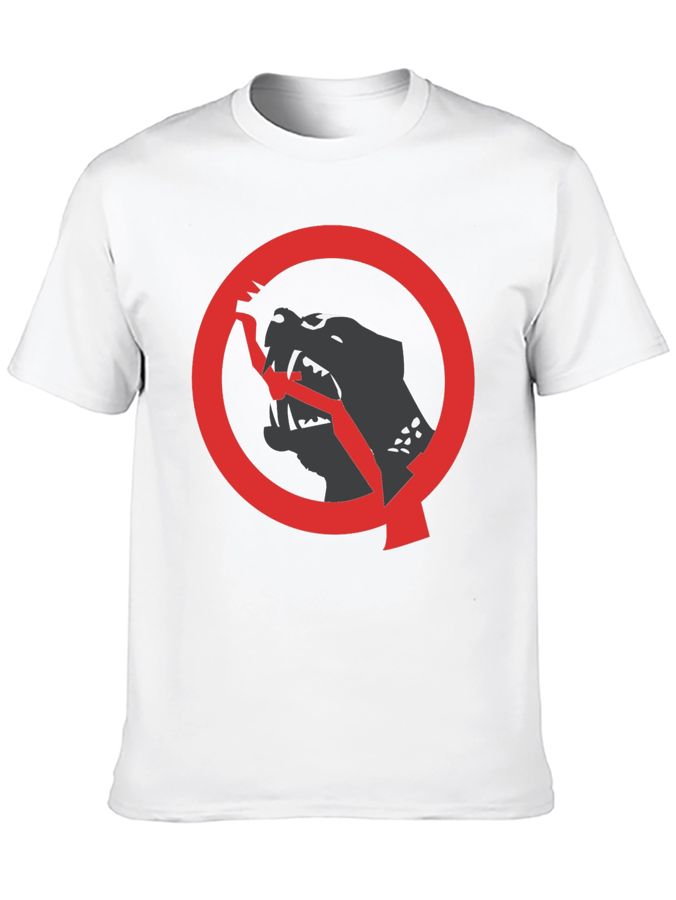 Bold Graphic Tee: Black Panther Circle Design