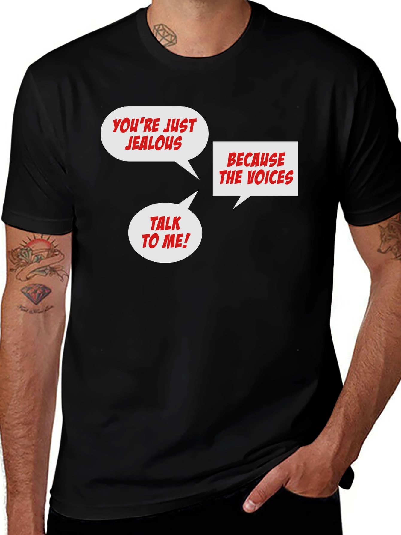 Funny Jealous Voices T-Shirt