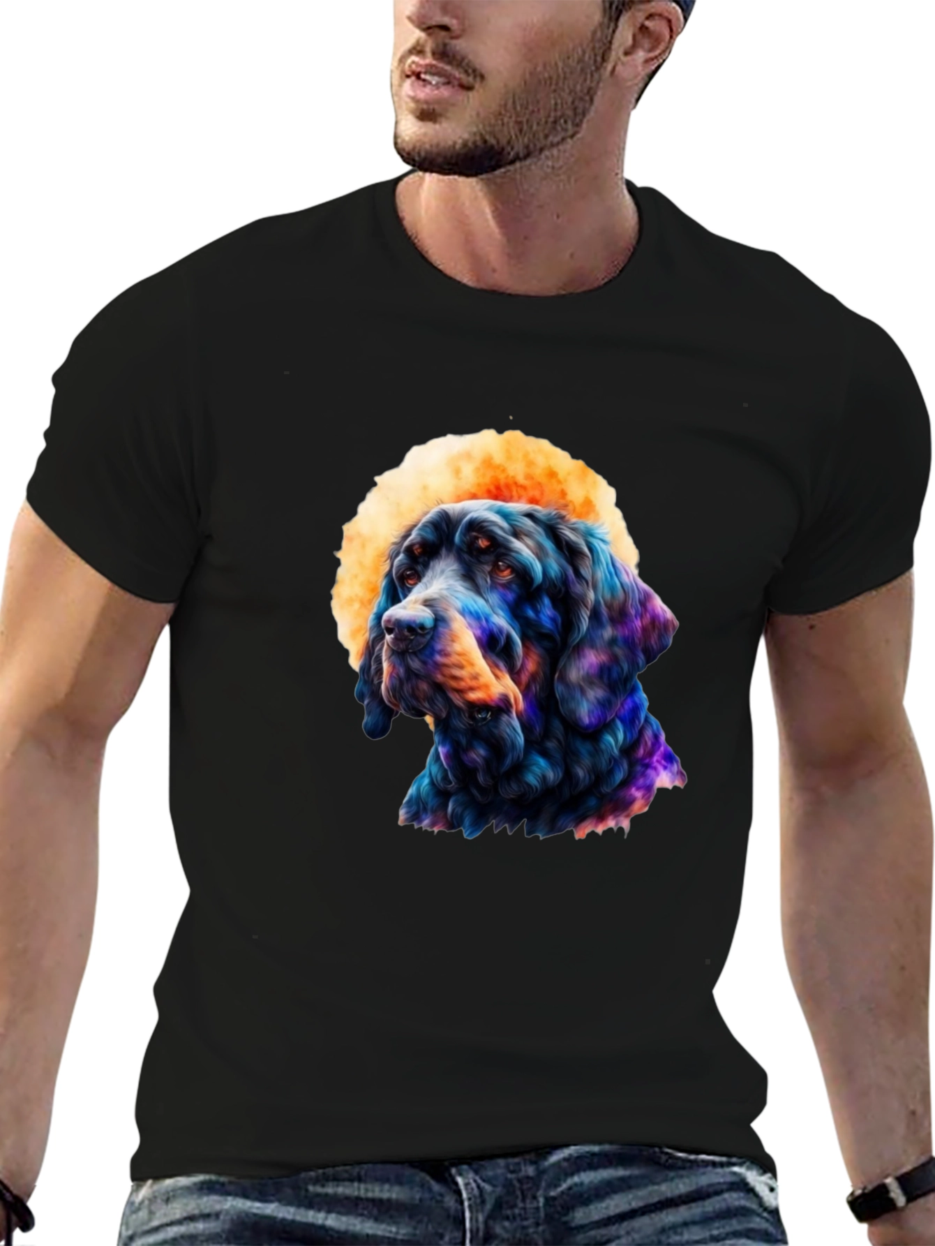 Dog Art T-Shirt: Unique Canine Graphic Tee