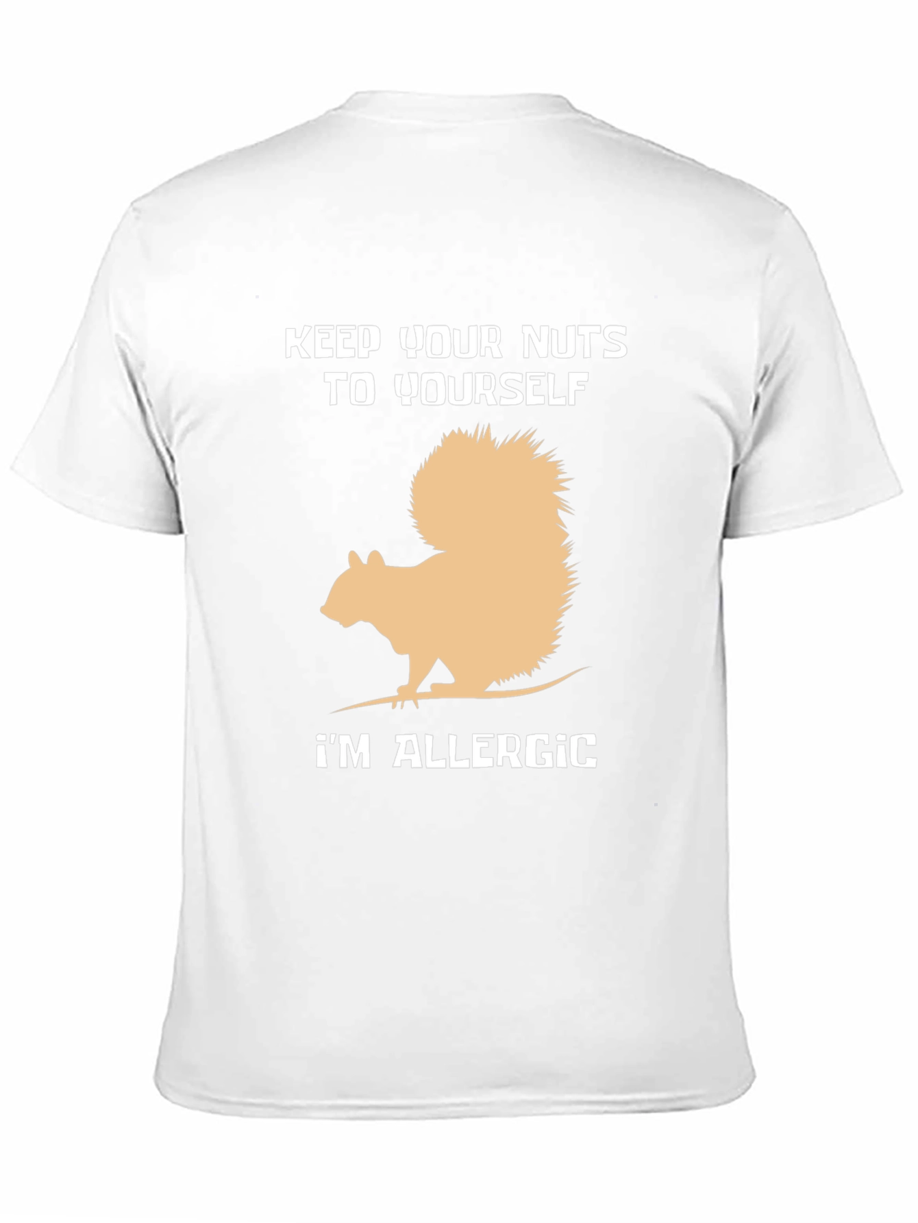 Funny Allergic to Nuts Graphic Tee
