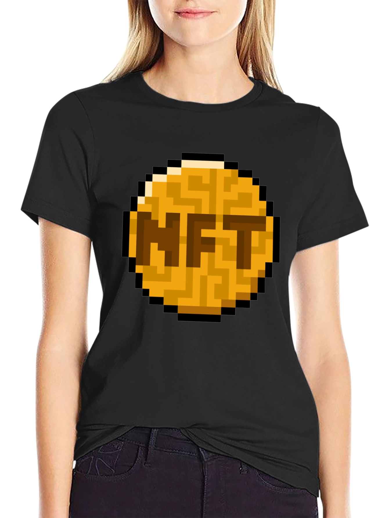 NFT Pixel Art T-Shirt - Crypto Fashion