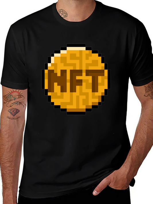 NFT Pixel Art T-Shirt - Crypto Fashion