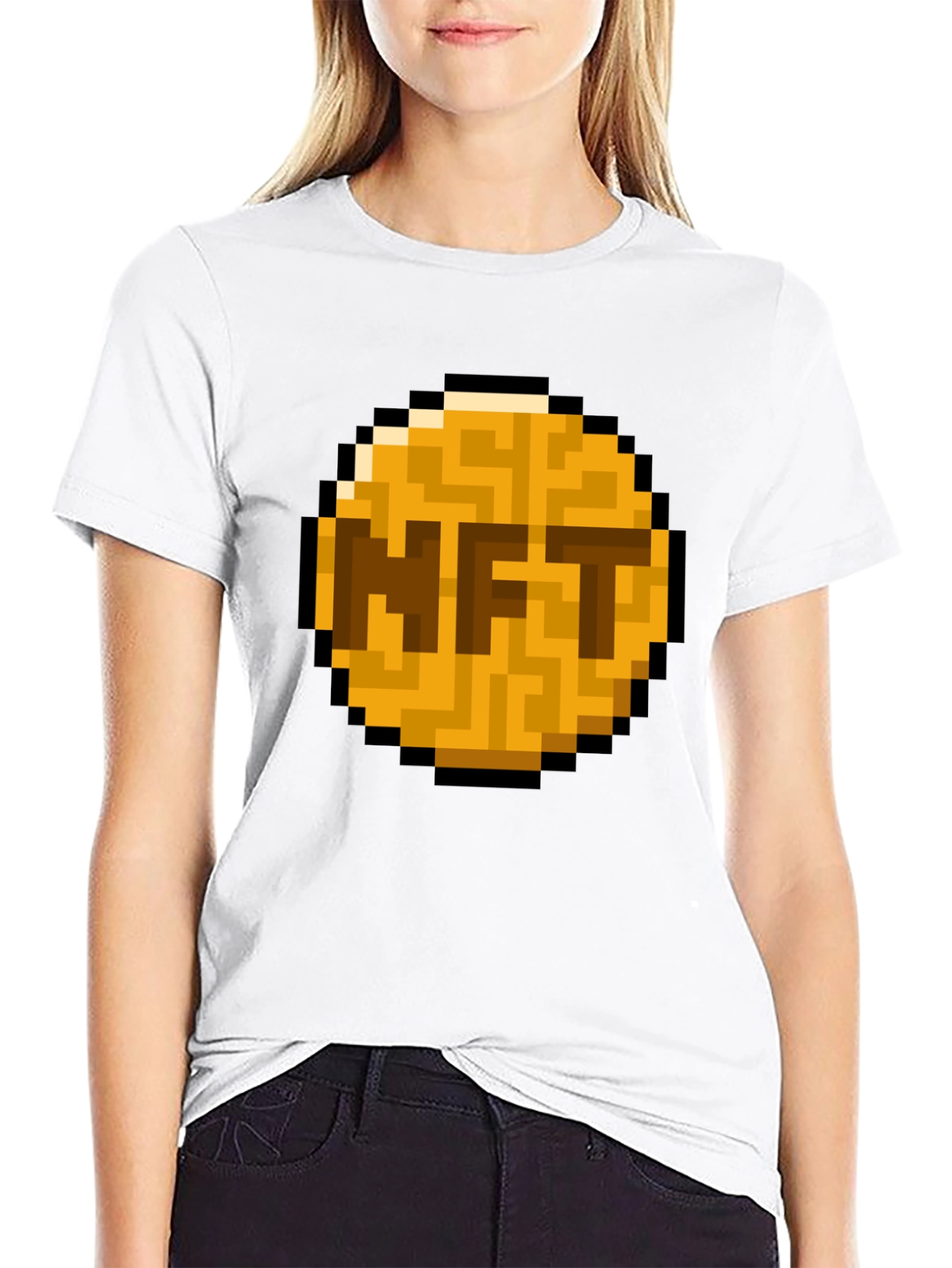 NFT Pixel Art T-Shirt - Crypto Fashion