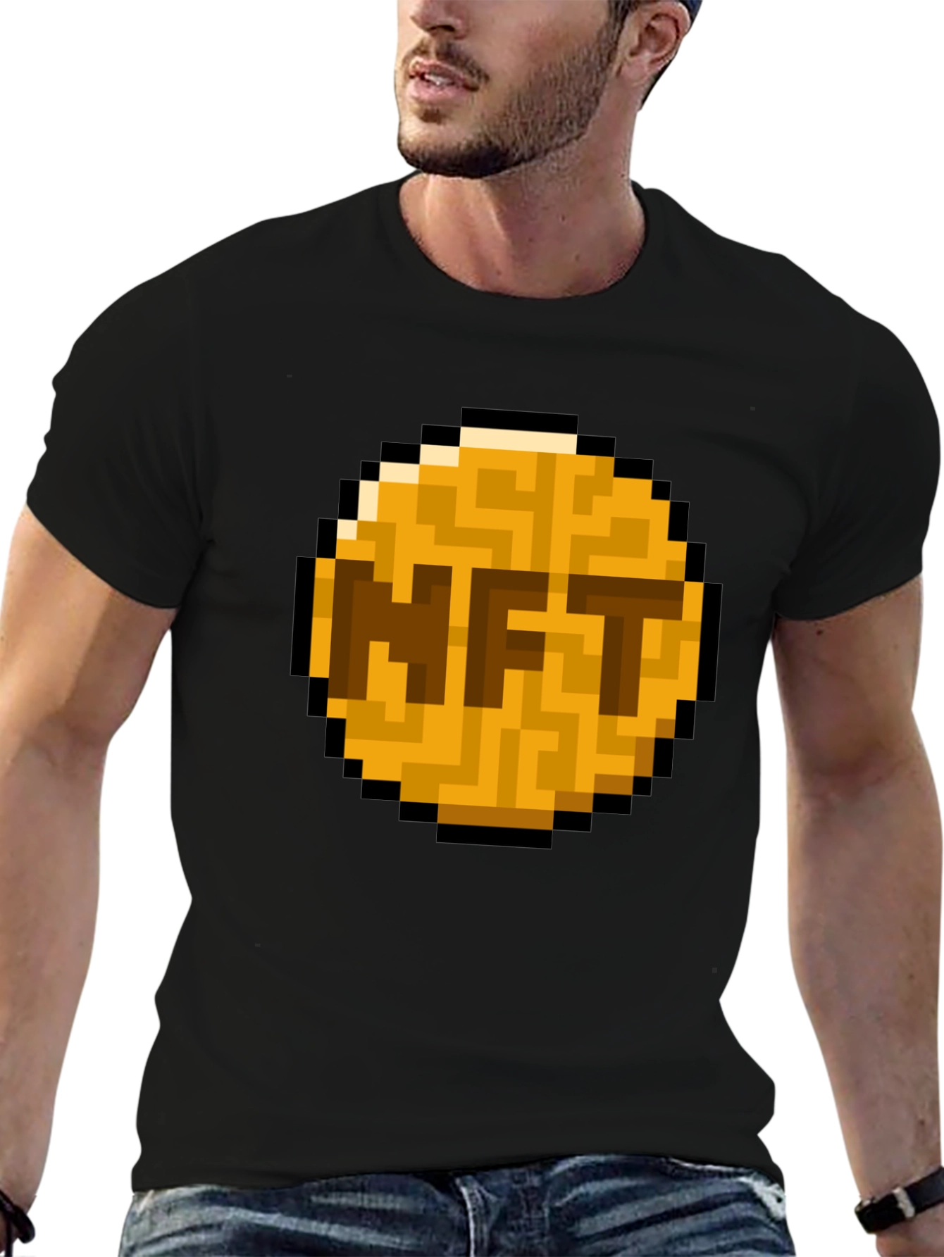 NFT Pixel Art T-Shirt - Crypto Fashion