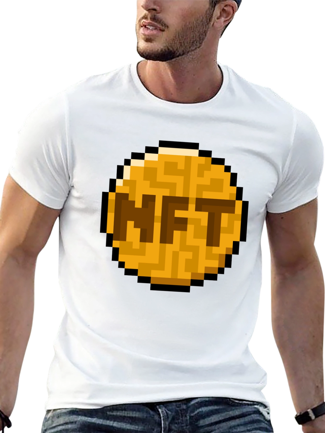 NFT Pixel Art T-Shirt - Crypto Fashion