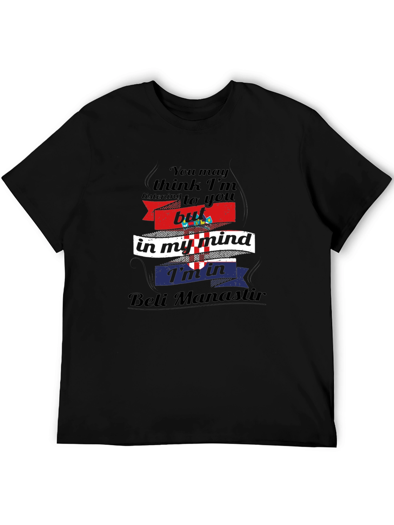 Beli Manastir Mind T-Shirt - Croatia Flag Tee
